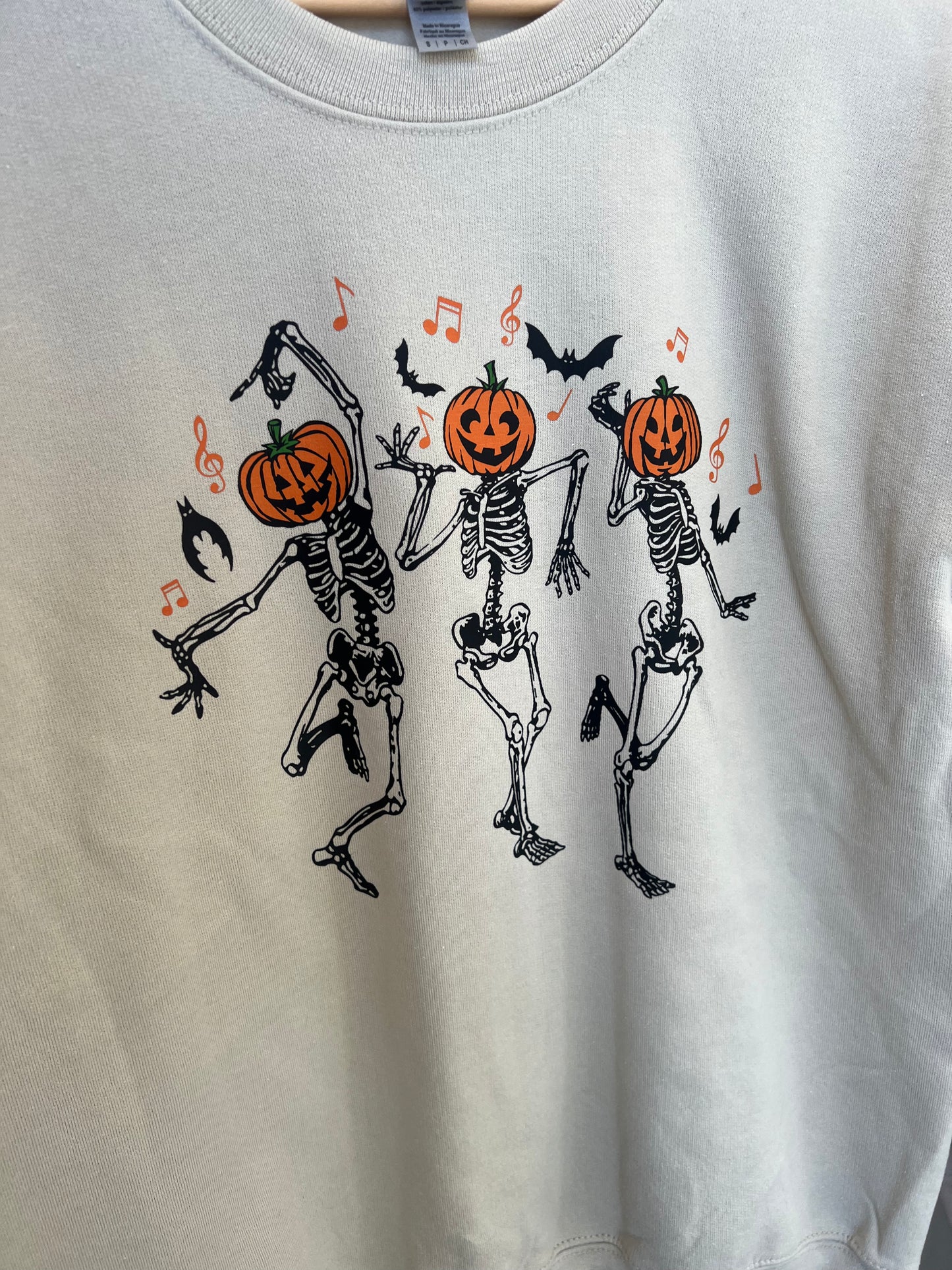 DANCING SKELETON GRAPHIC SWEATSHIRT