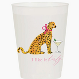 I LIKE IT DIRTY CHEETA MARTINI FROSTED CUPS