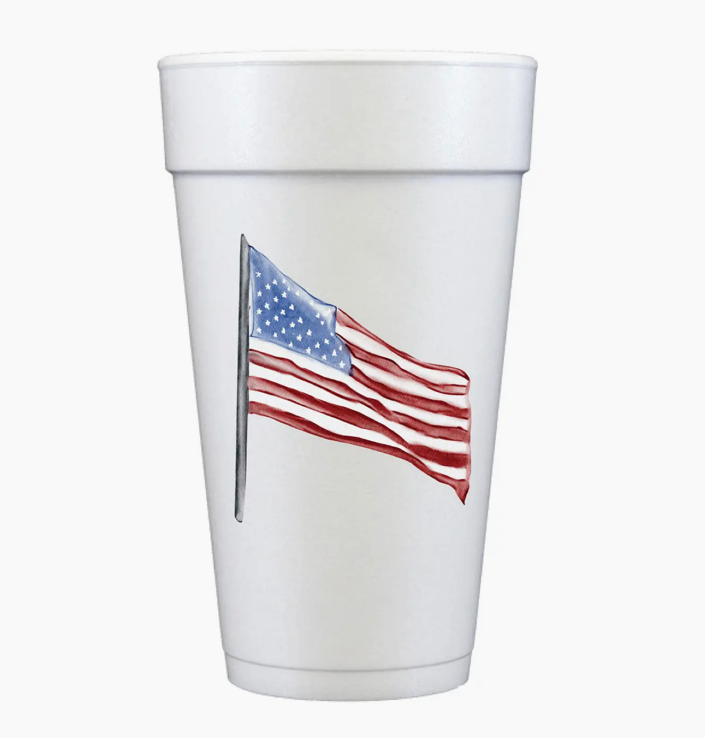 4TH OF JULY STYROFOAM CUPS