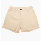 KHAKI BUTTON SHORTS