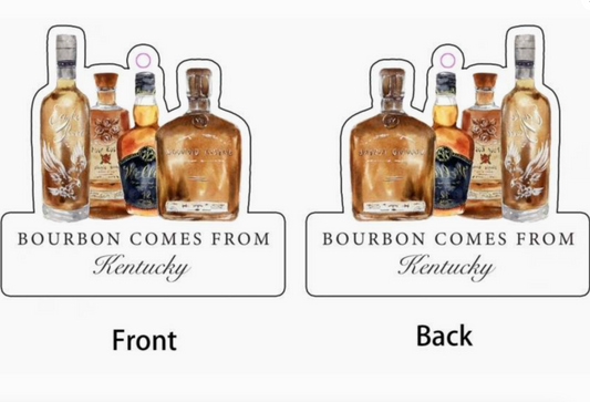 Bourbon Comes From Kentucky Car Freshener