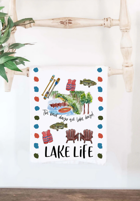 LAKE LIFE TEA TOWEL