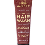 MAN BAR® 2-IN-1 HAIR WASH - EXOTIC MUSK & SANDALWOOD