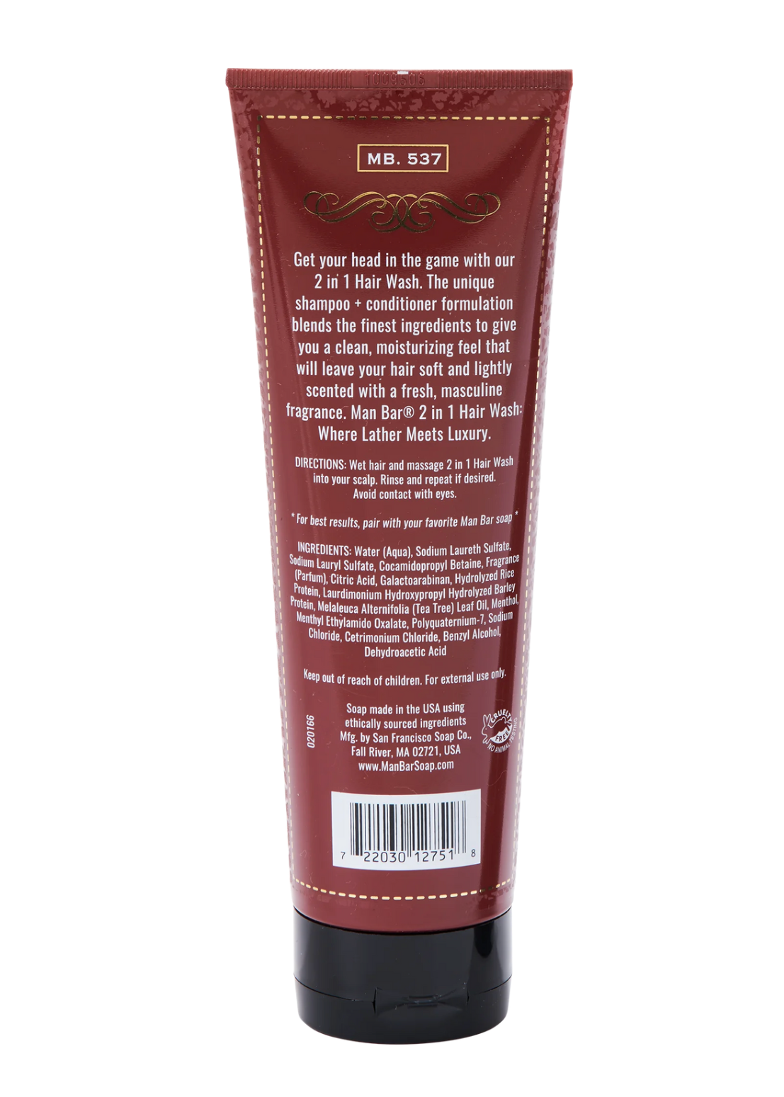 MAN BAR® 2-IN-1 HAIR WASH - EXOTIC MUSK & SANDALWOOD