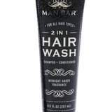 MAN BAR® 2-IN-1 HAIR WASH - MIDNIGHT AMBER