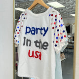 Party In The USA Puff Sleeve Top