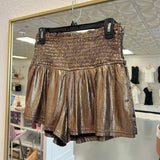 Gold Shimmer Shorts