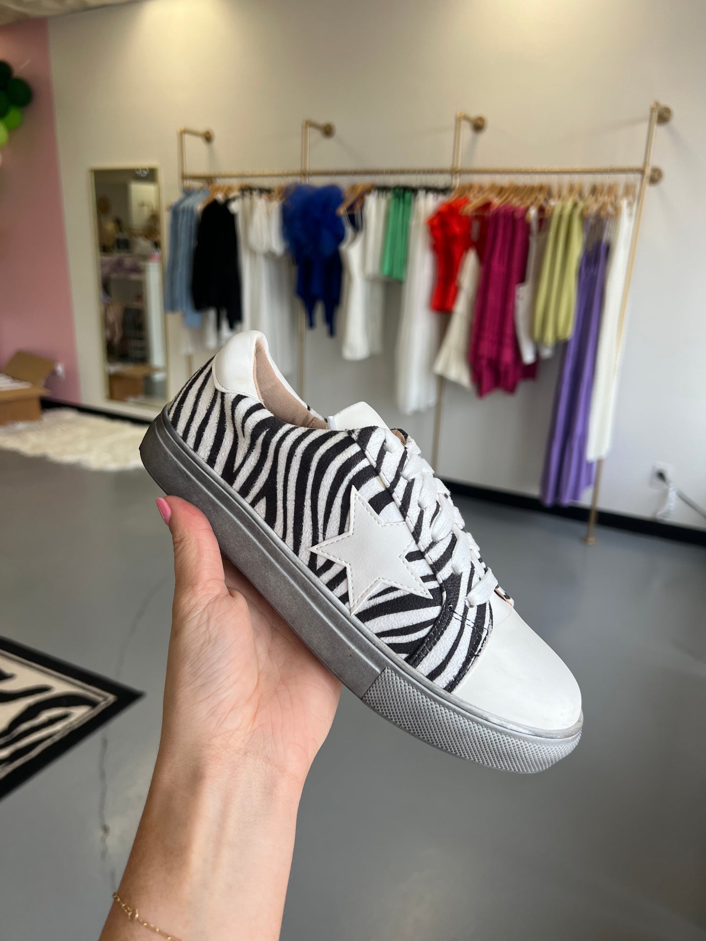 Zebra Print Sneakers